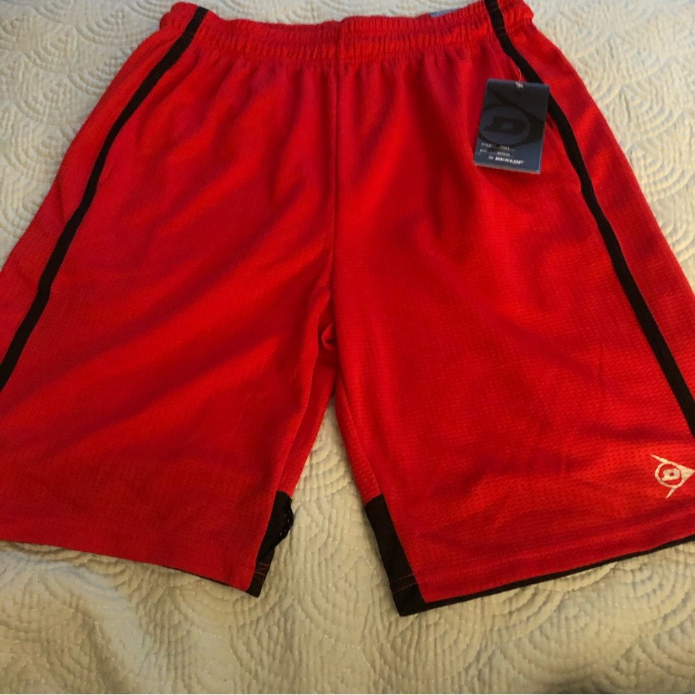 Dunlop Athletic Shorts Red & Black size M